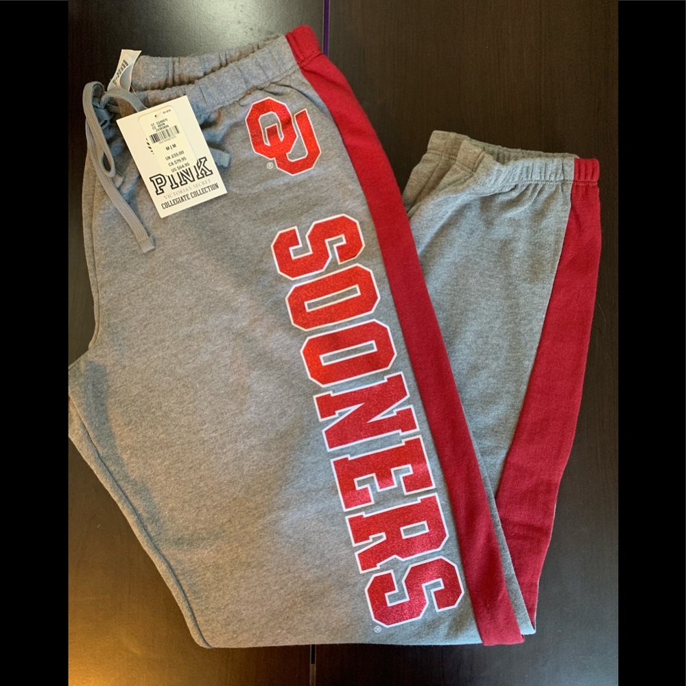 VS Pink Collegiate University of Oklahoma Joggers